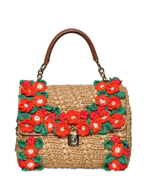 dolce gabbana crochet|dolce and gabbana raffia crochet.